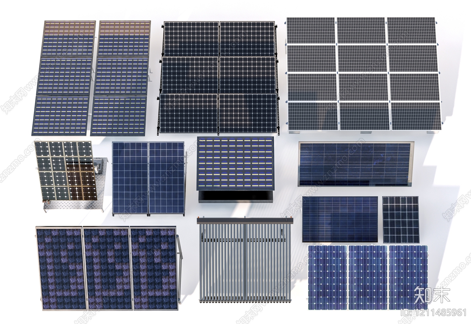 现代主义太阳能屋面SU模型下载【ID:1211485961】