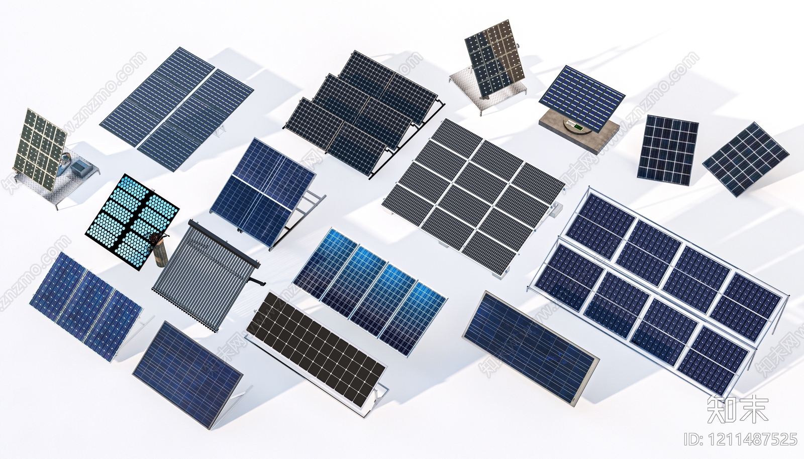 极简主义太阳能屋面SU模型下载【ID:1211487525】