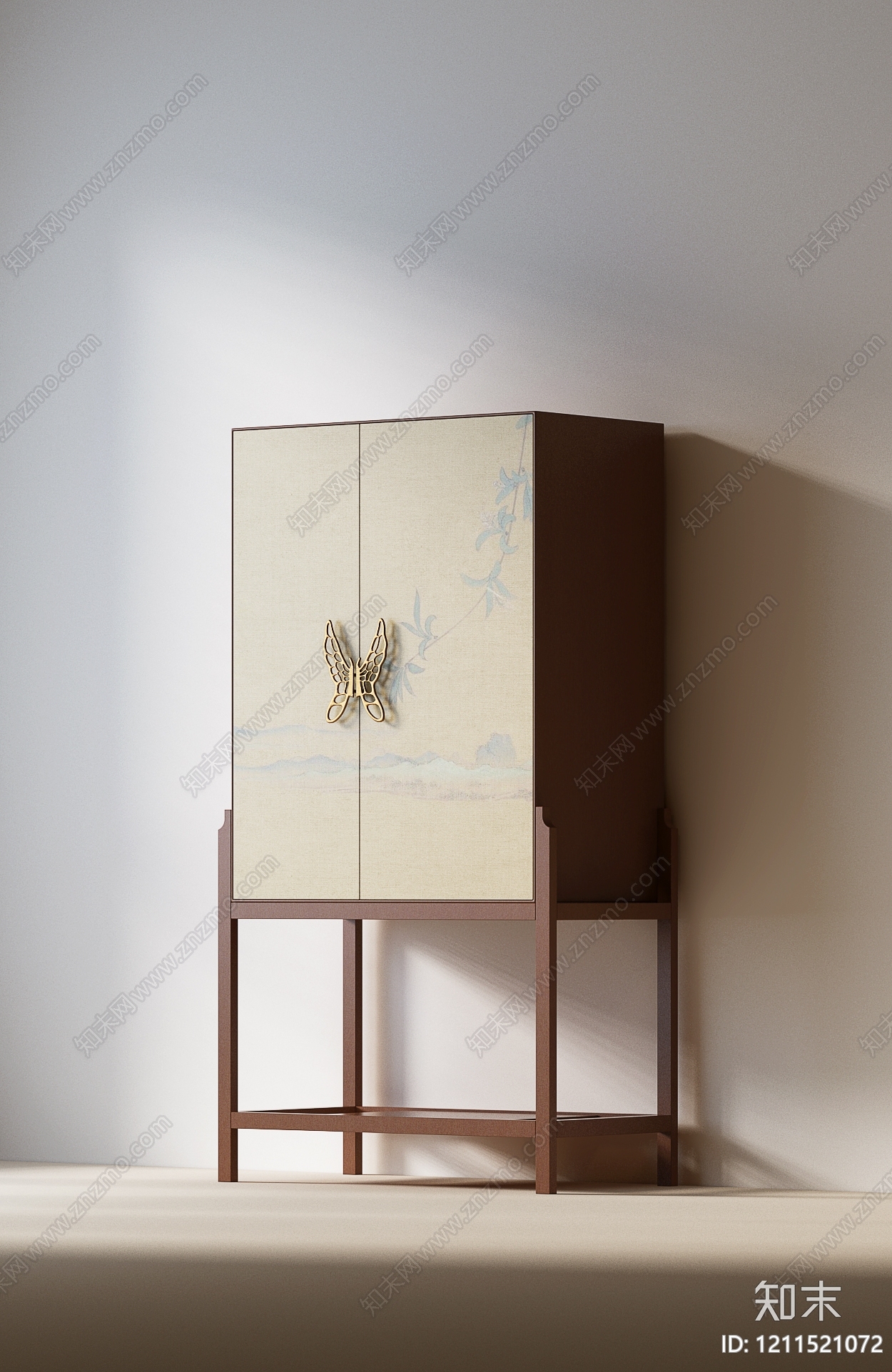 新中式餐边柜3D模型下载【ID:1211521072】