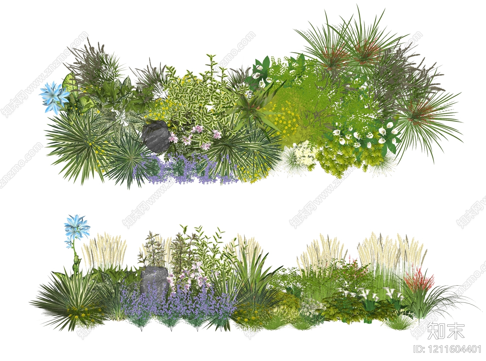 花境景观花境SU模型下载【ID:1211604401】