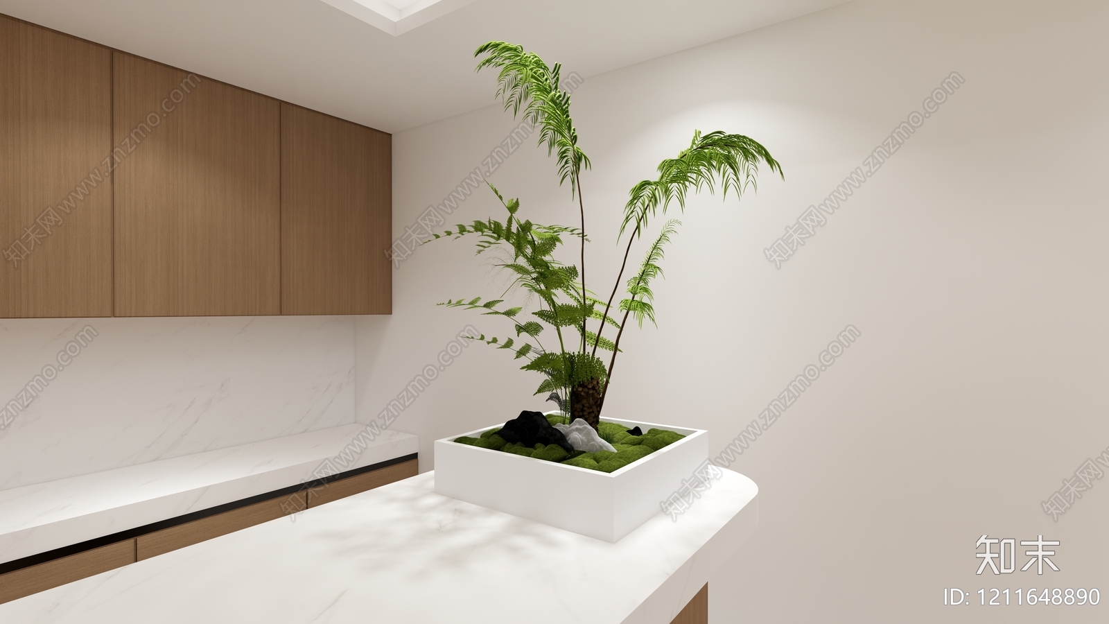 极简盆栽SU模型下载【ID:1211648890】