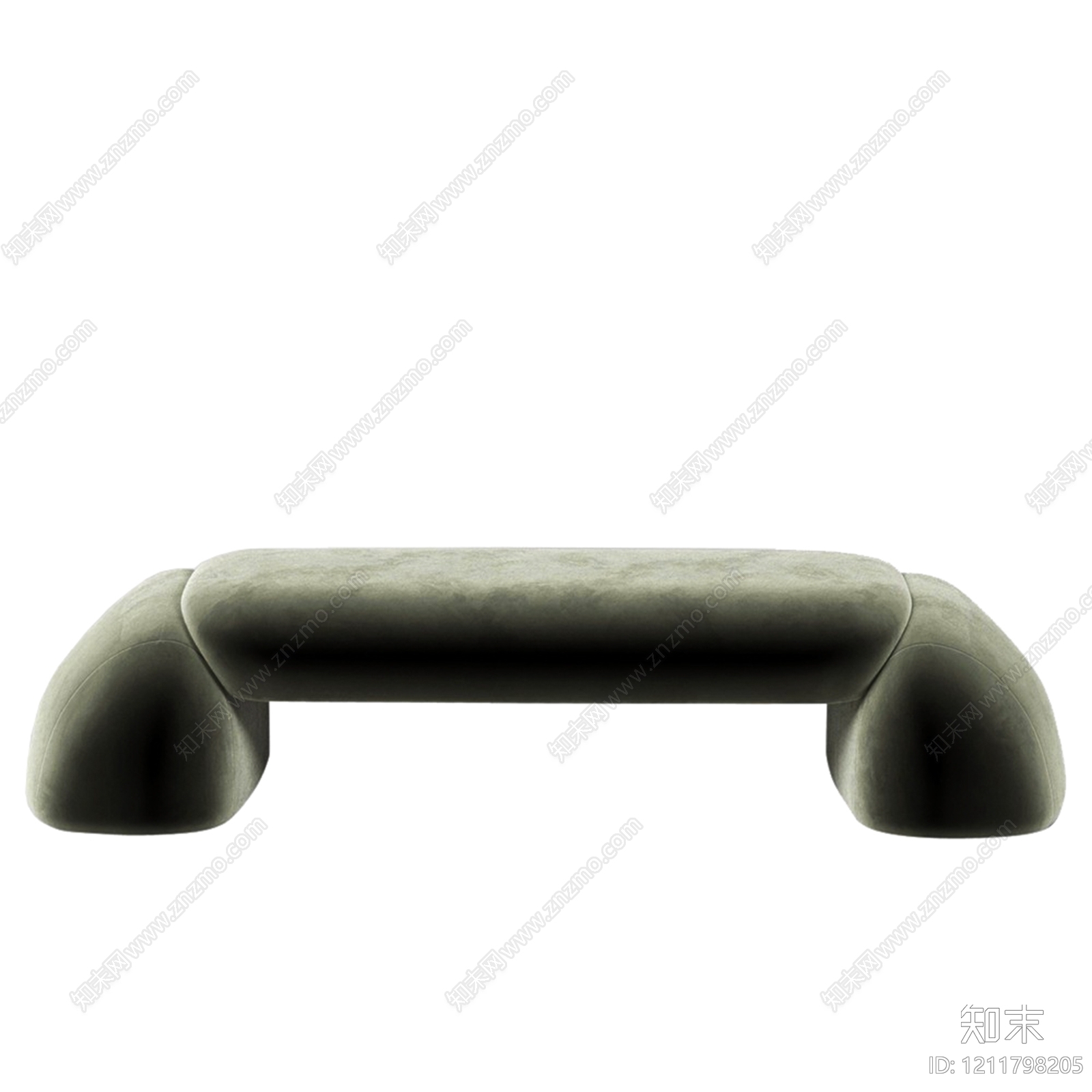 现代极简沙发凳3D模型下载【ID:1211798205】