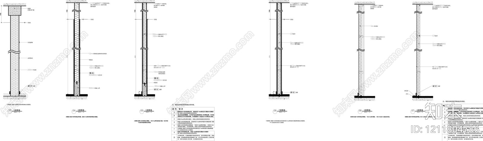 轻钢龙骨隔墙施工图下载【ID:1211804786】