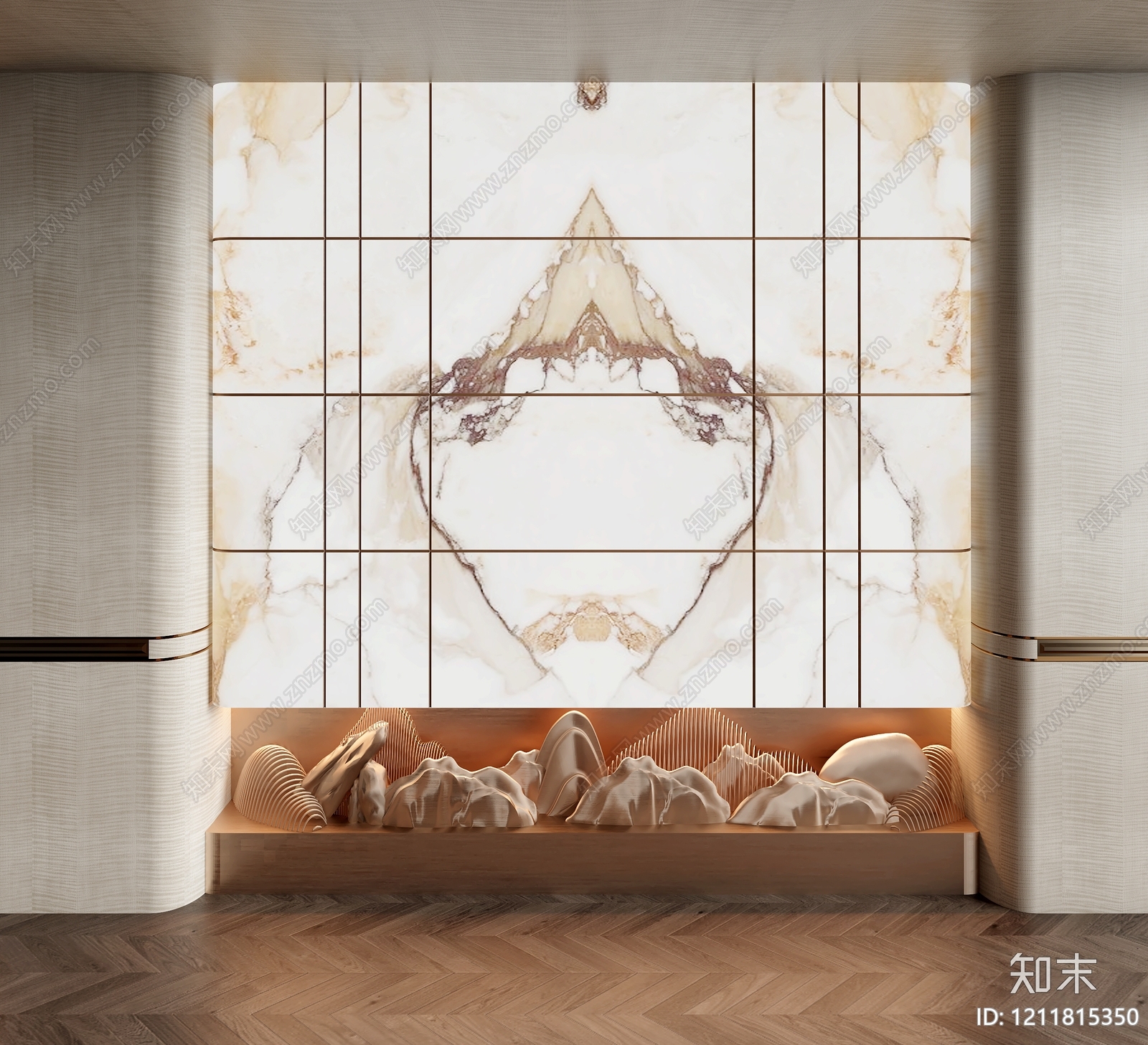 新中式玄关3D模型下载【ID:1211815350】