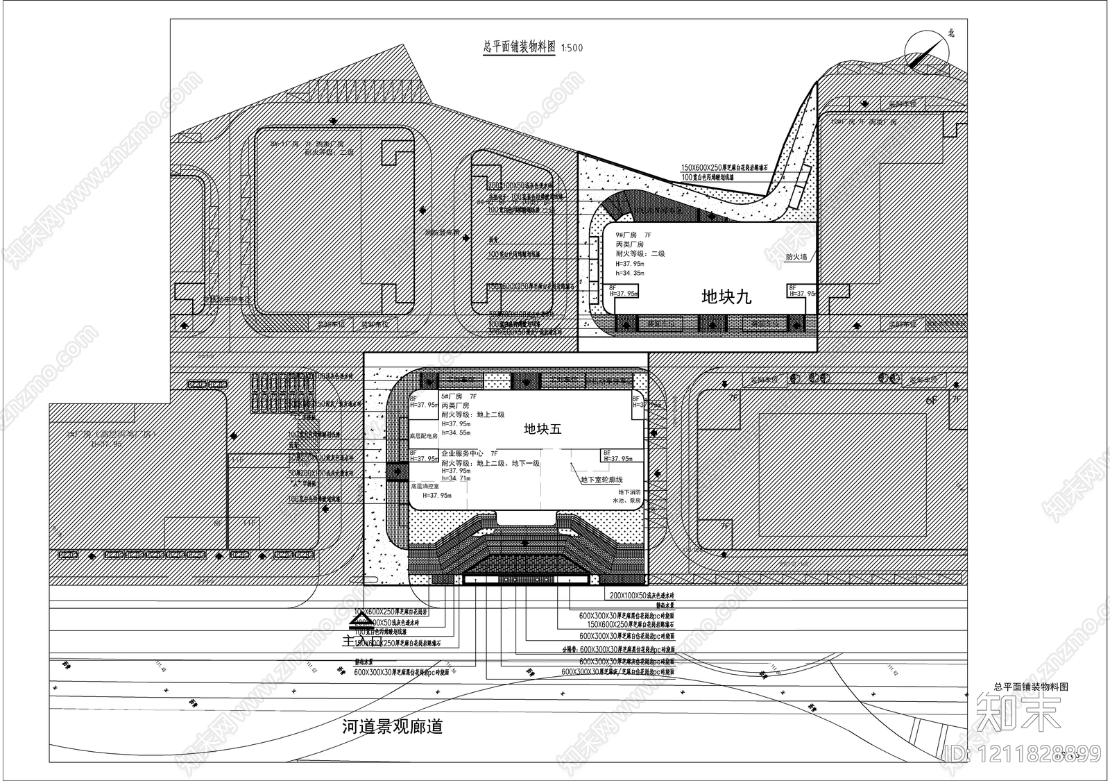 现代办公楼建筑cad施工图下载【ID:1211828899】