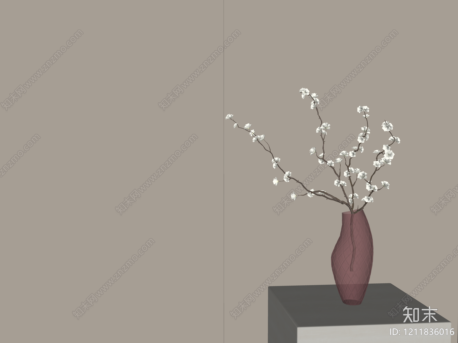 现代简约花瓶SU模型下载【ID:1211836016】