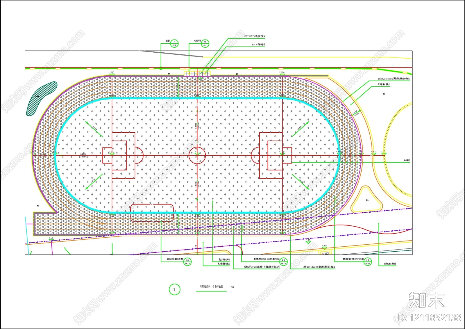 现代其他运动场地施工图下载【ID:1211852138】