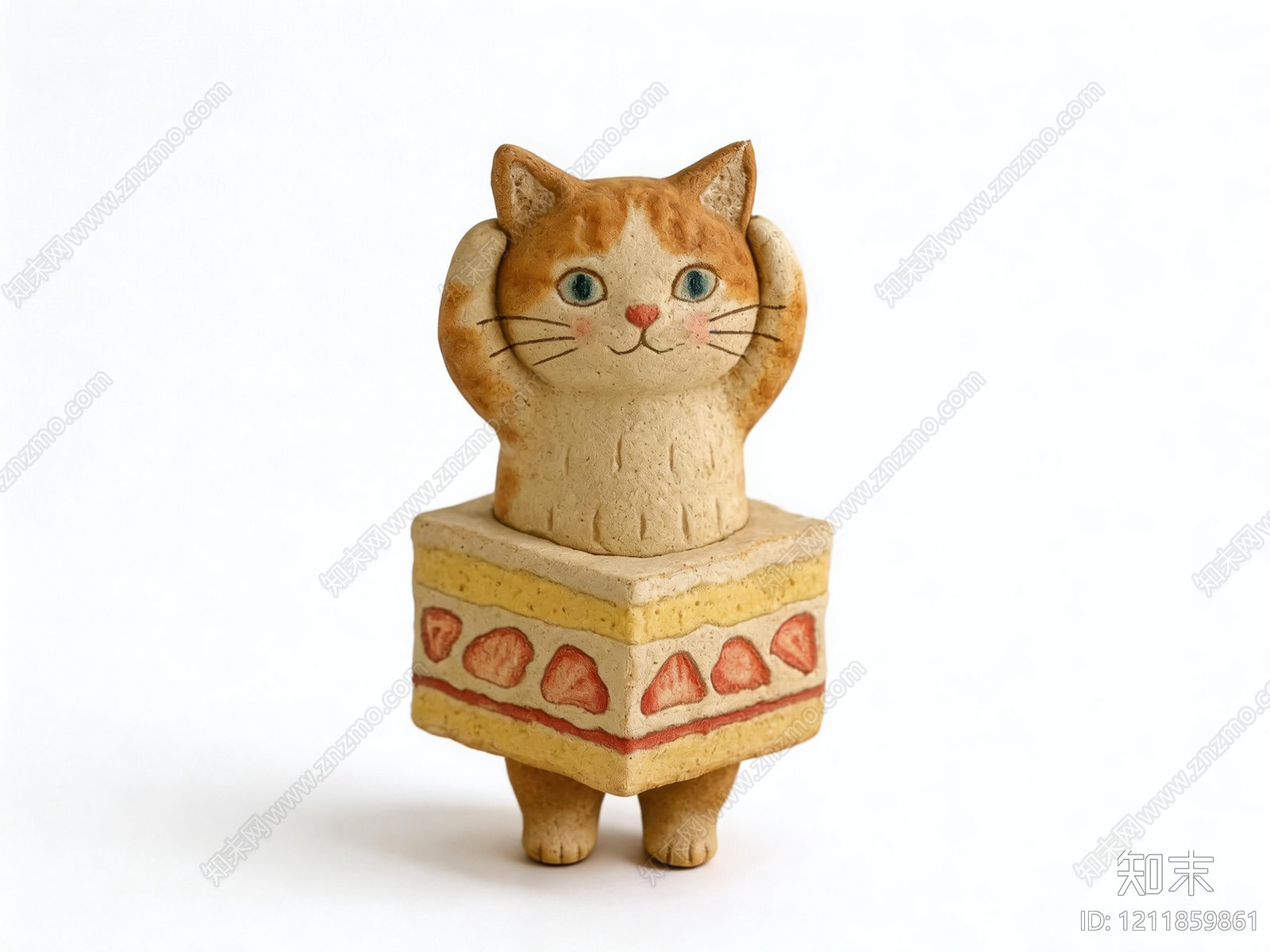 日式雕塑摆件SU模型下载【ID:1211859861】