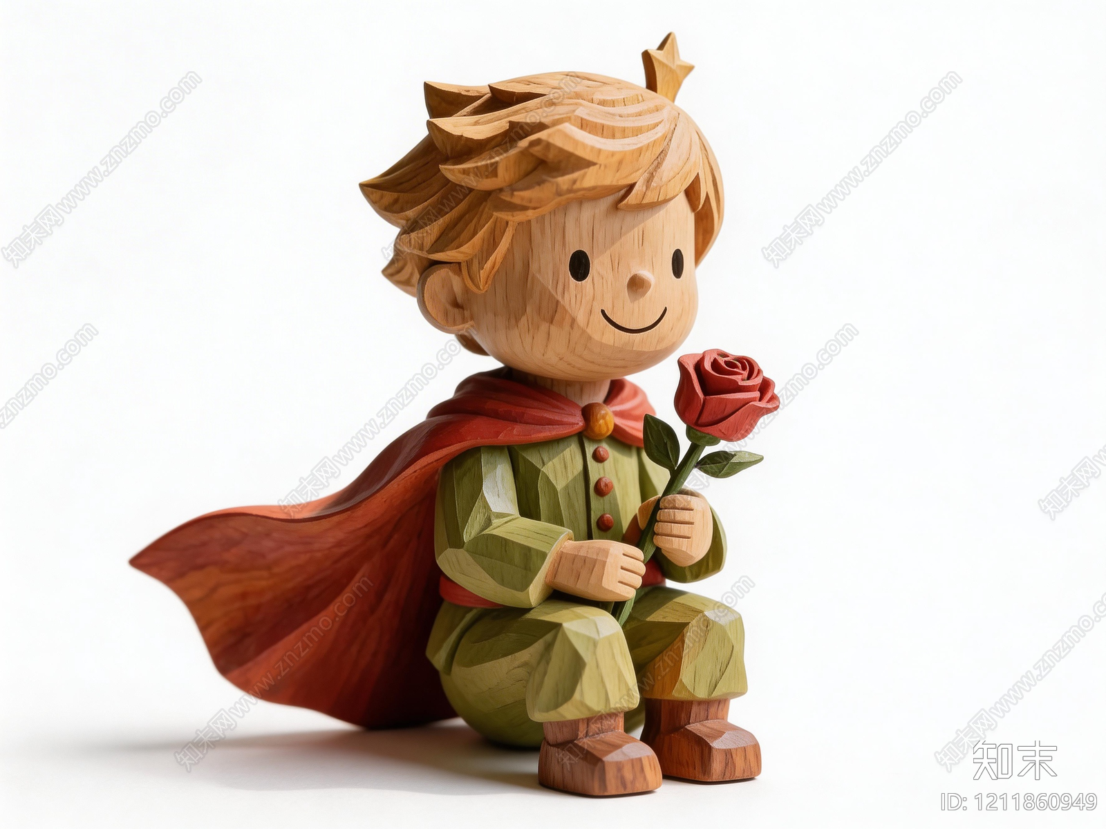 原木风雕塑摆件SU模型下载【ID:1211860949】