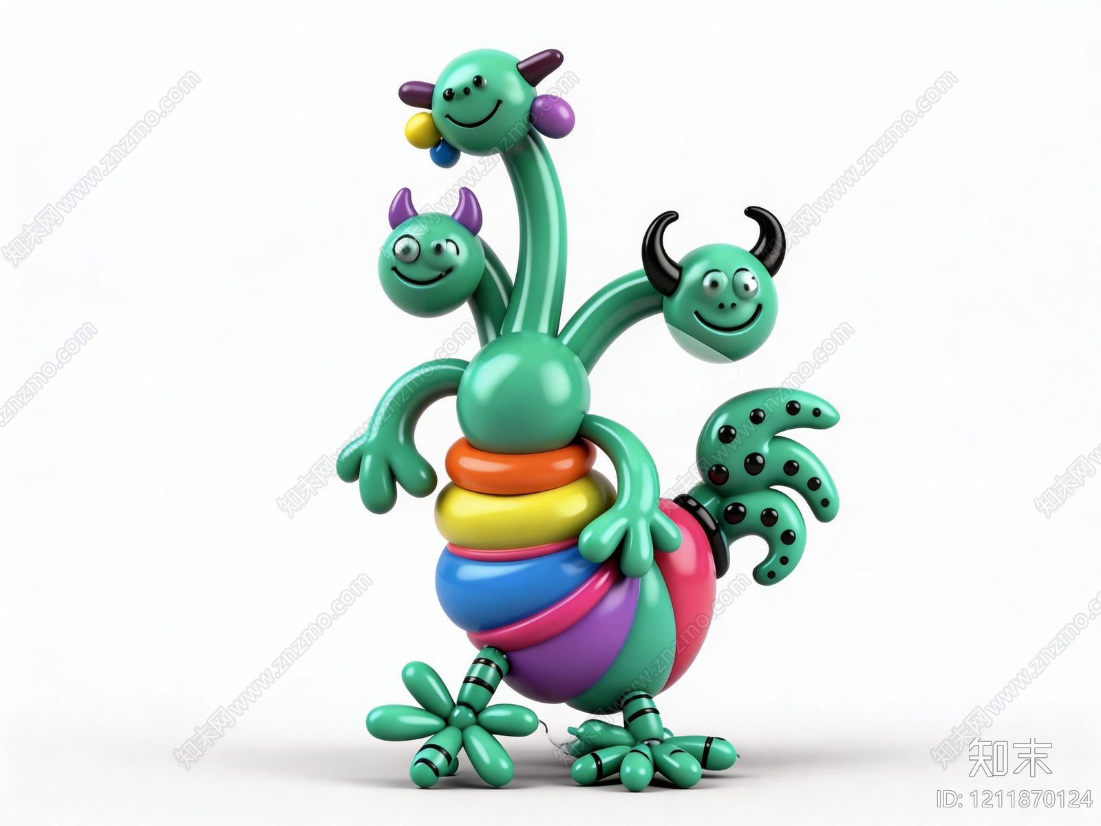 气球艺术雕塑摆件SU模型下载【ID:1211870124】