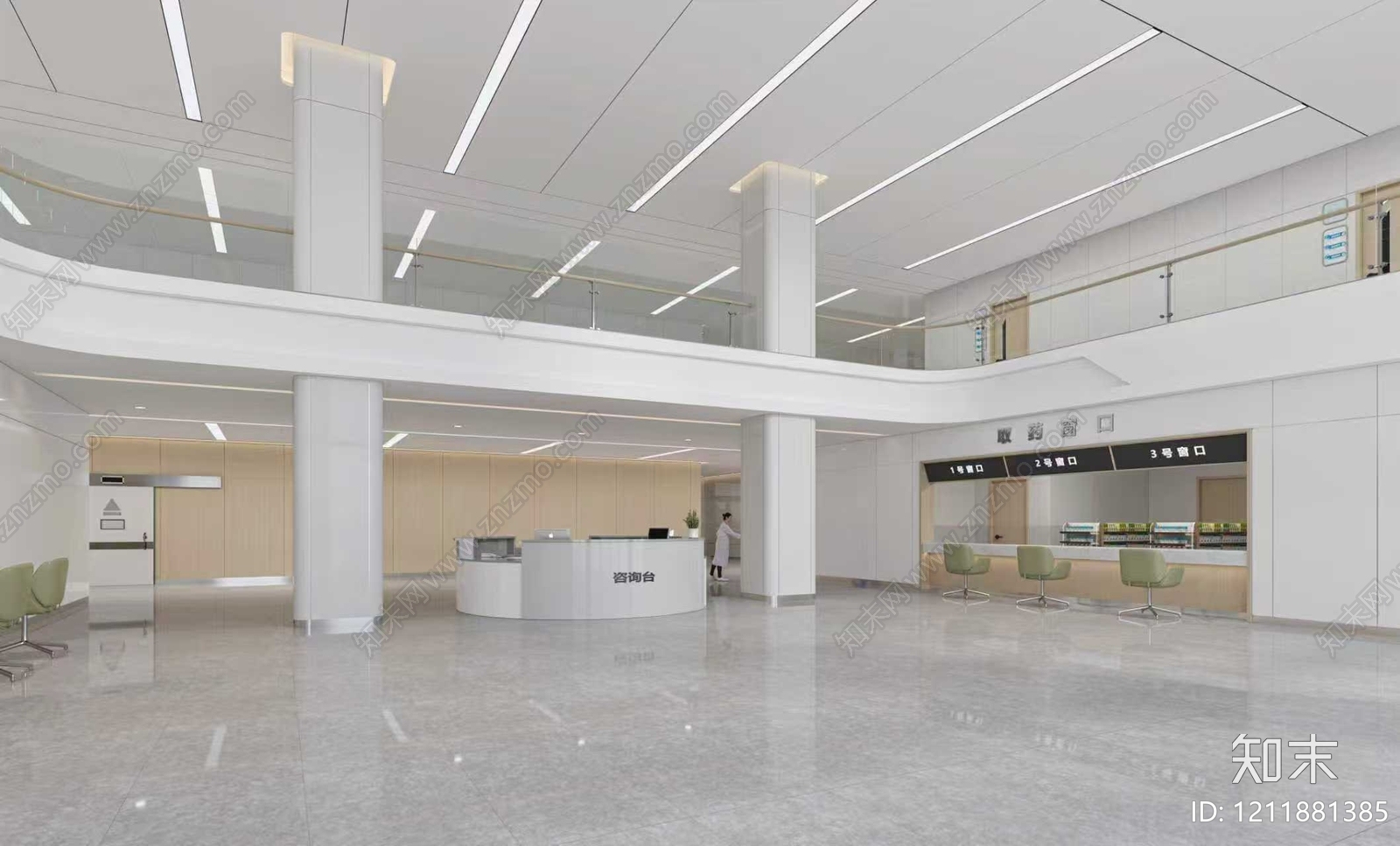 现代新中式医院施工图下载【ID:1211881385】