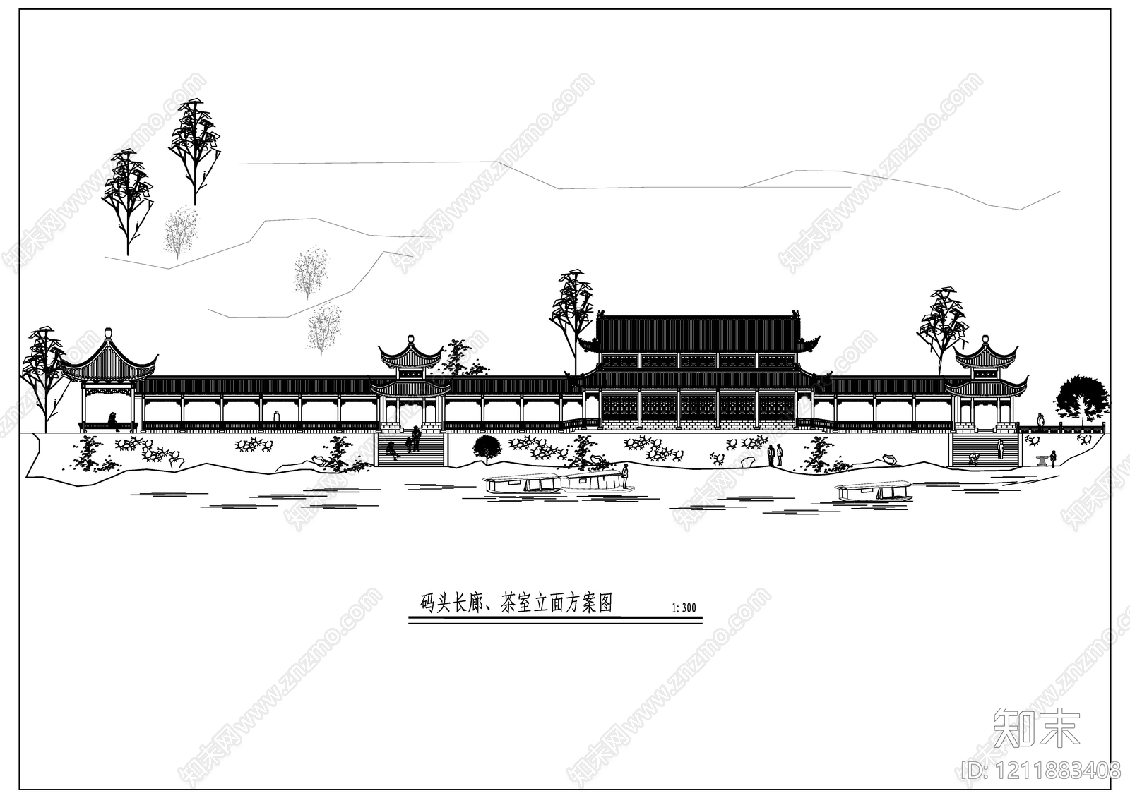 中式新中式景观平面图施工图下载【ID:1211883408】