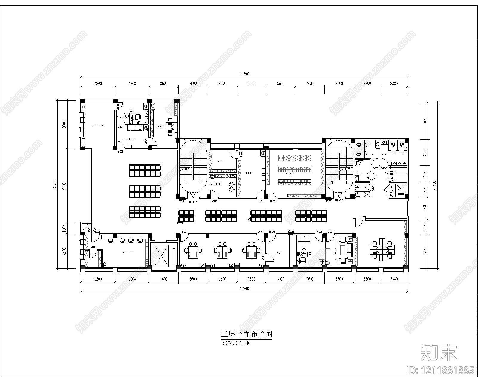 现代新中式医院cad施工图下载【ID:1211881385】