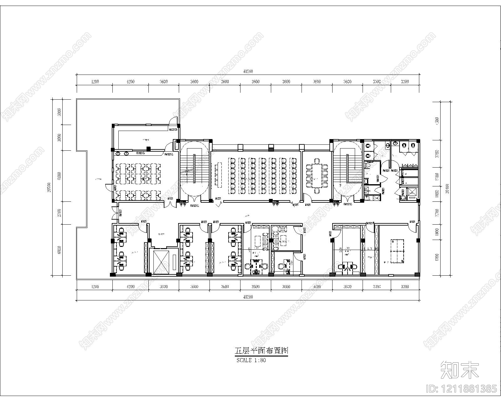 现代新中式医院cad施工图下载【ID:1211881385】