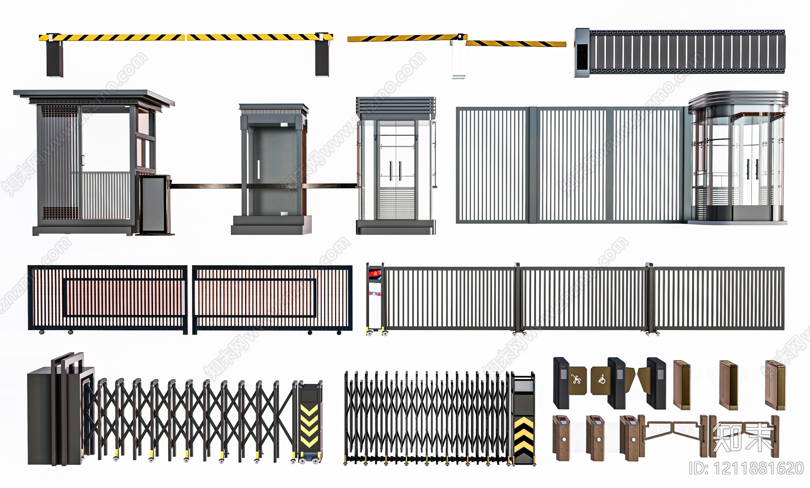现代简约门卫室SU模型下载【ID:1211881620】