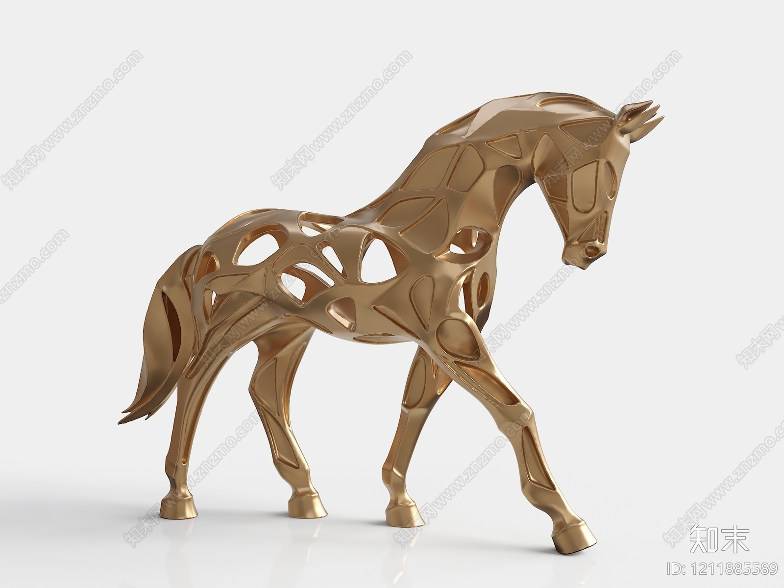 现代艺术雕塑雕塑摆件SU模型下载【ID:1211885589】