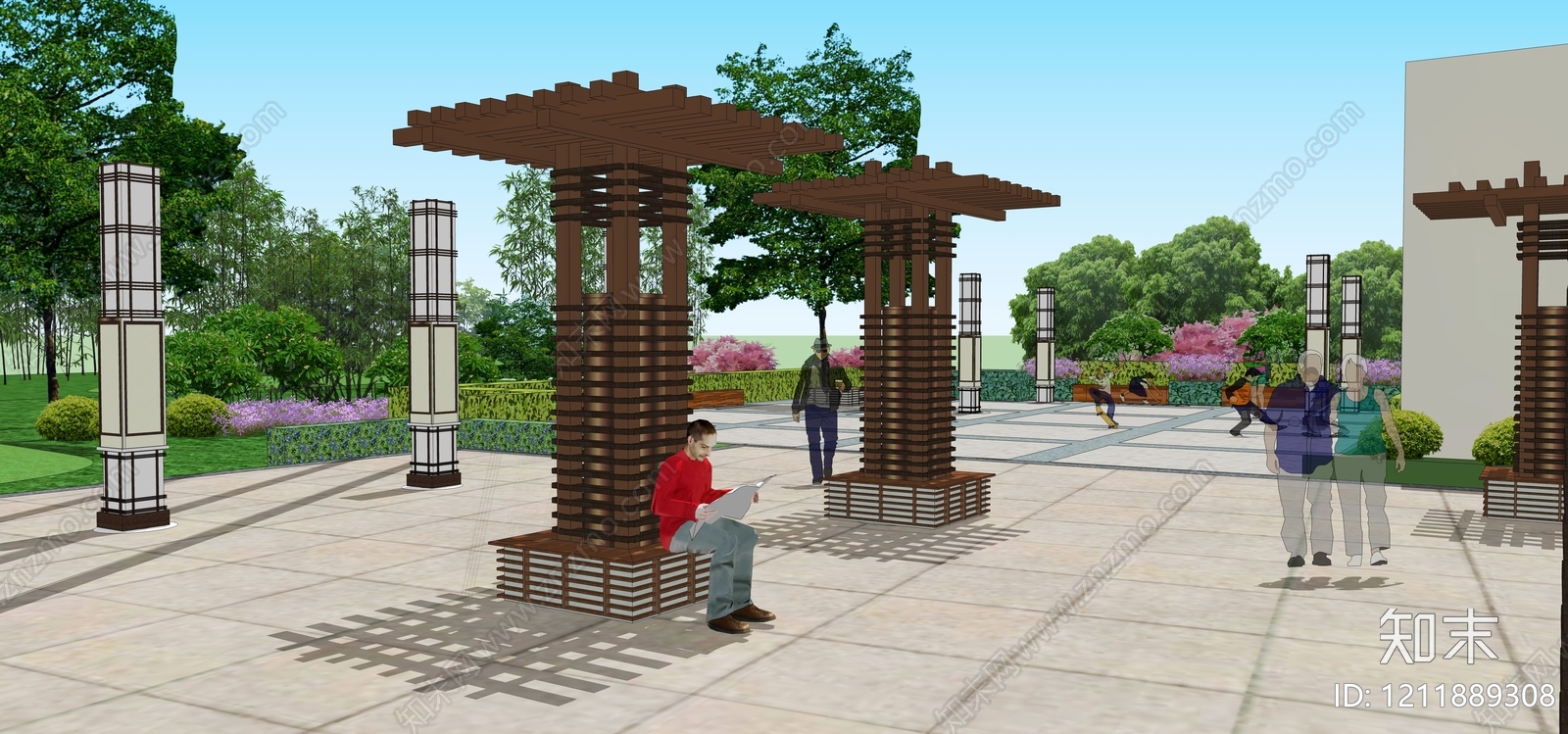 新中式中式其他节点详图施工图下载【ID:1211889308】