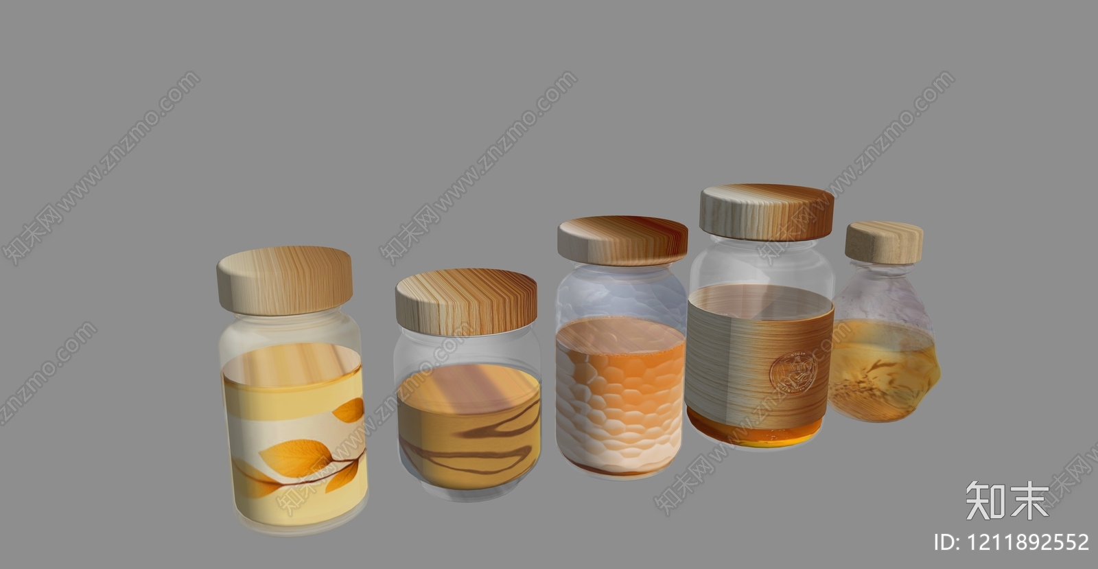 原木风厨房用品组合SU模型下载【ID:1211892552】
