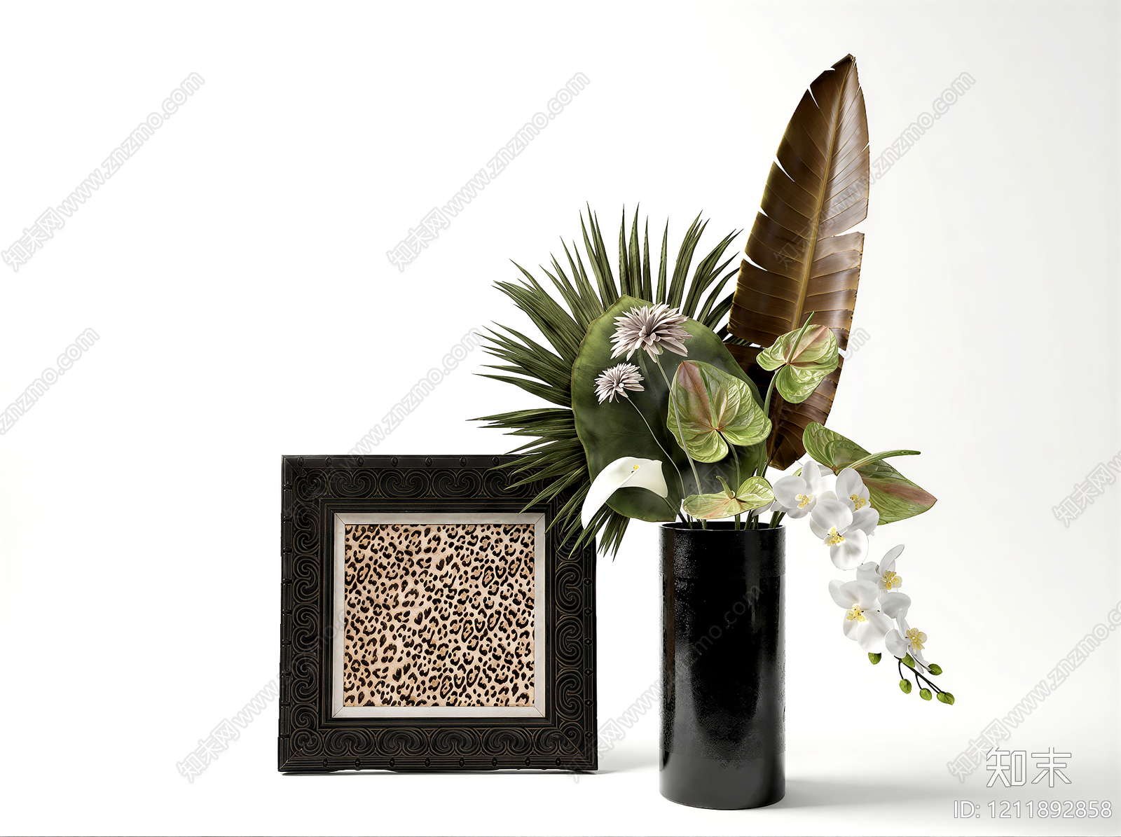 复古轻奢摆件组合3D模型下载【ID:1211892858】