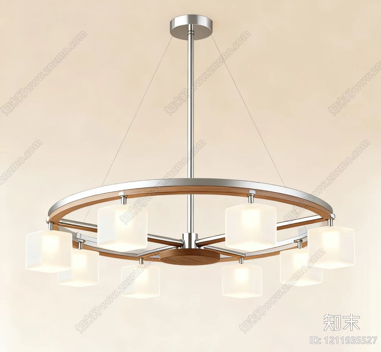现代简约吊灯3D模型下载【ID:1211935527】