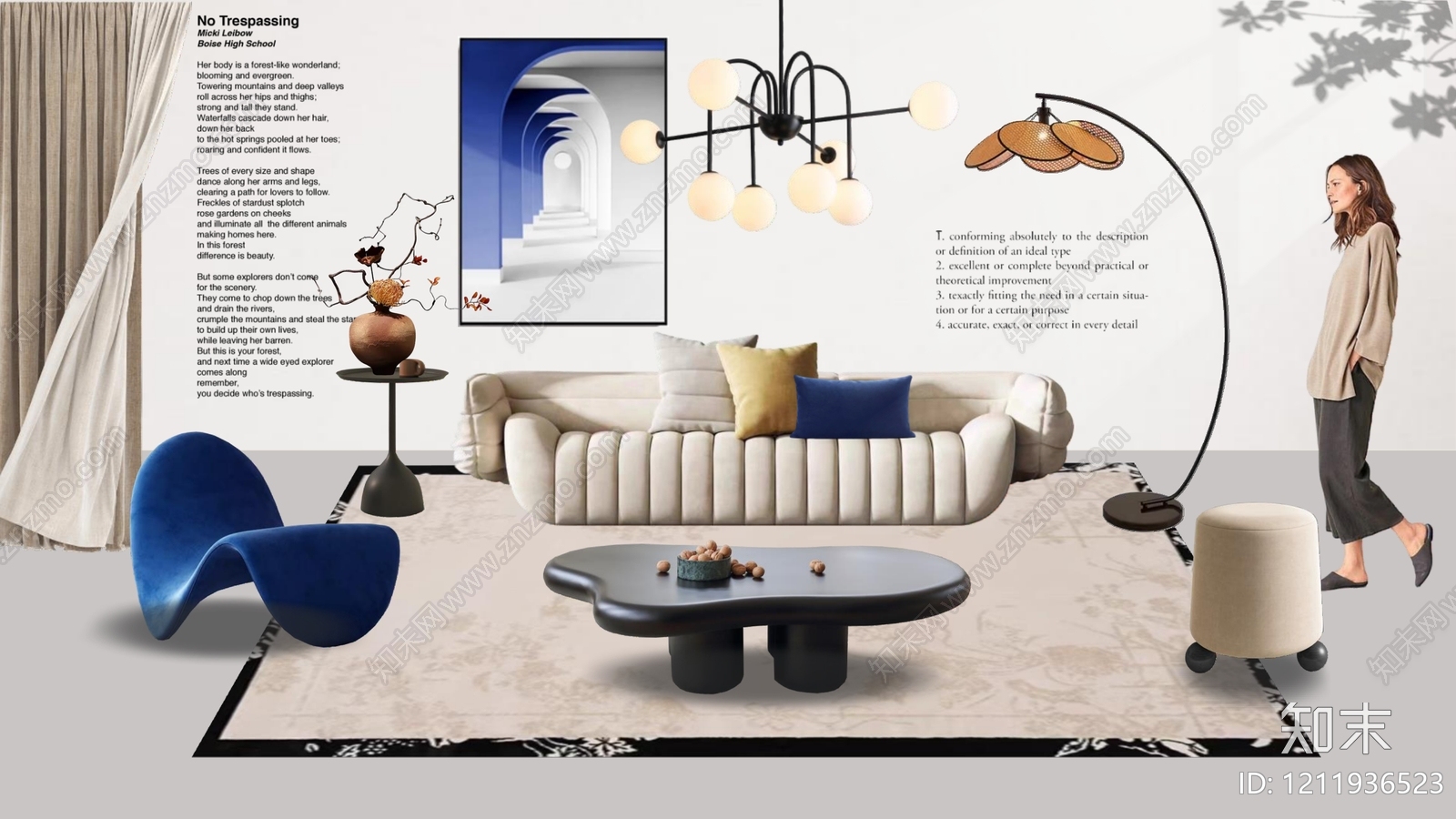 法式中古平层住宅软装下载【ID:1211936523】