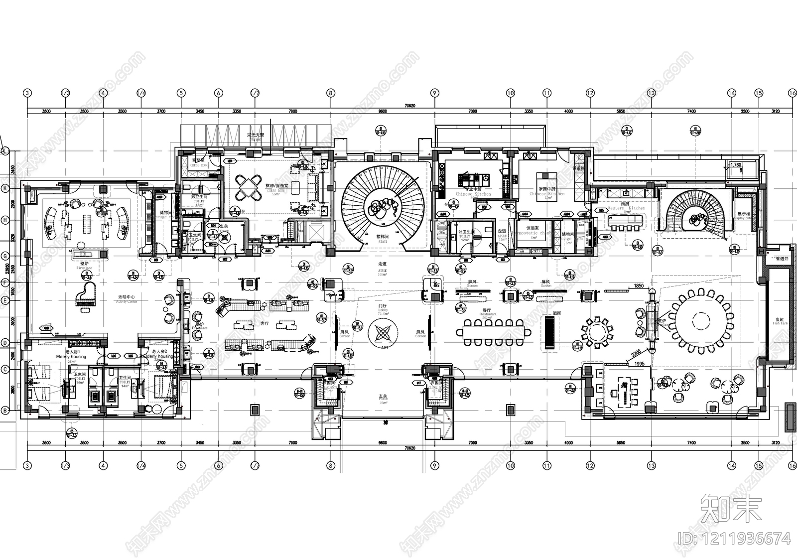 别墅cad施工图下载【ID:1211936674】