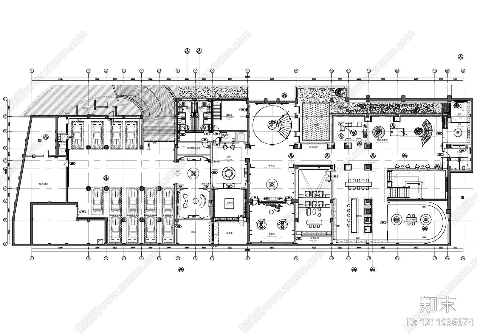 别墅cad施工图下载【ID:1211936674】