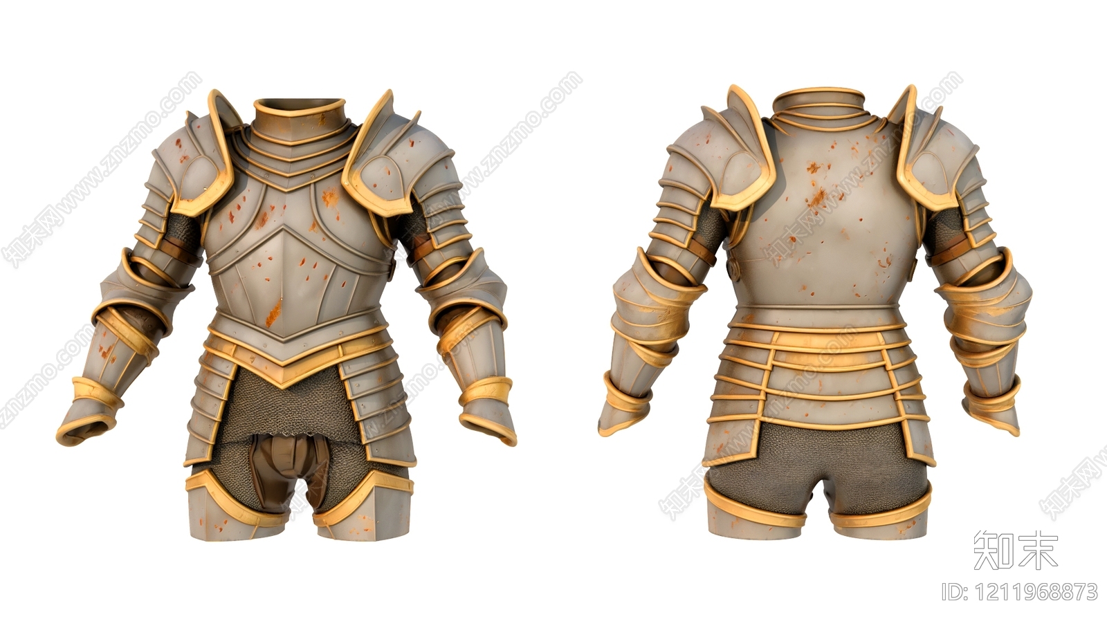 复古盔甲风其他材料3D模型下载【ID:1211968873】