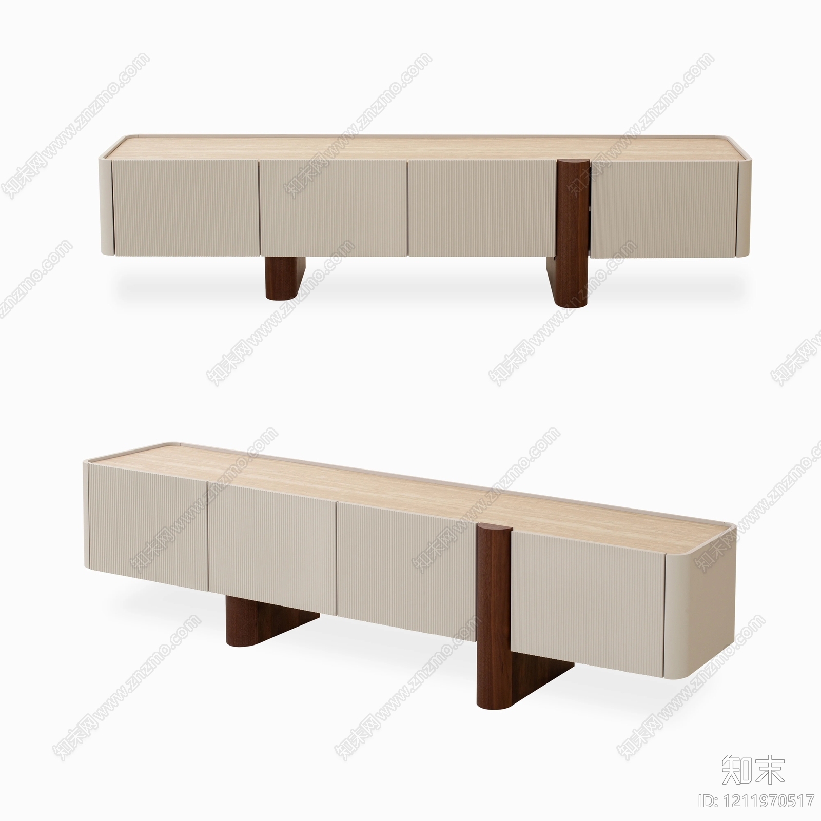 现代简约电视柜3D模型下载【ID:1211970517】