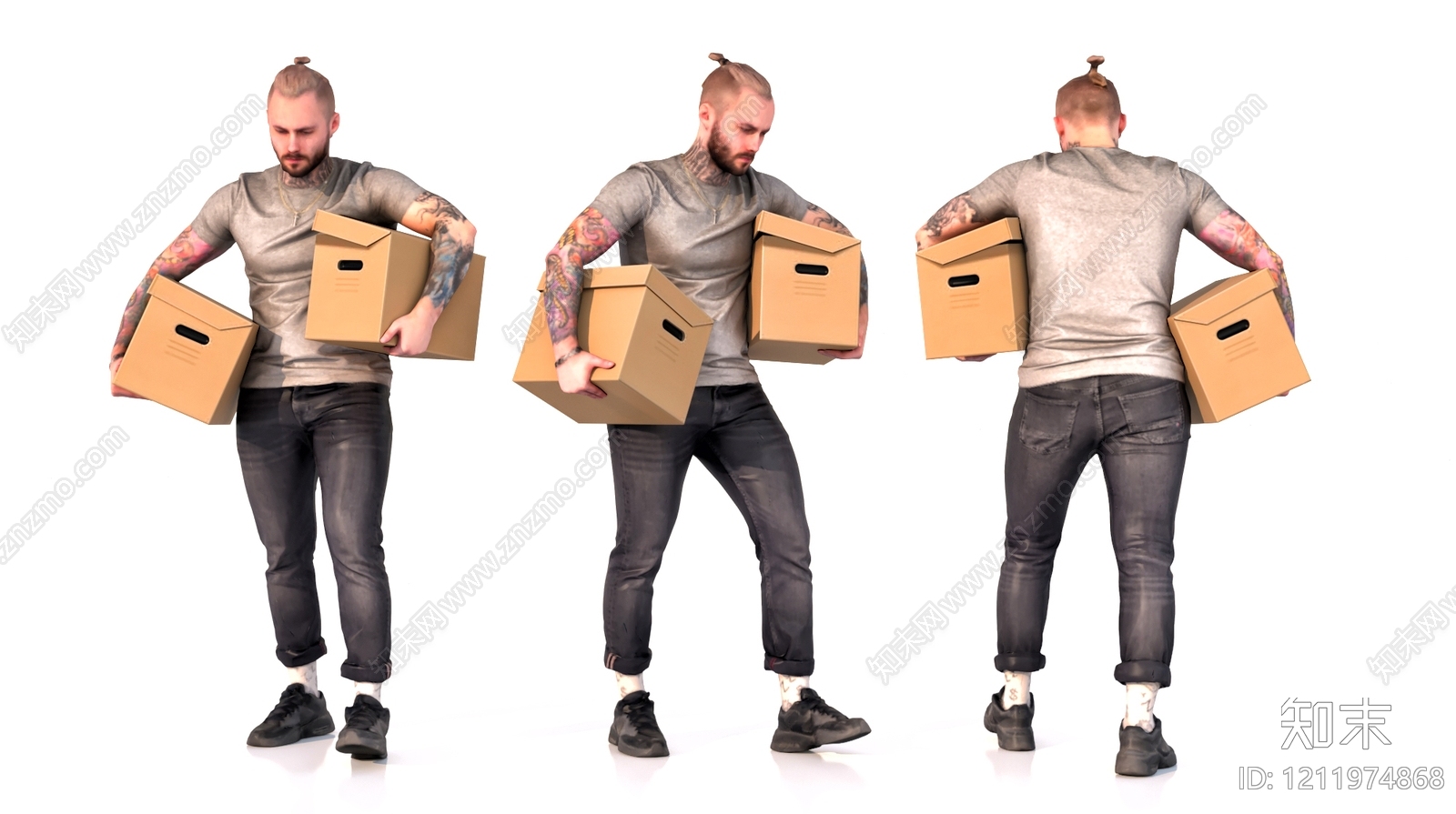 现代写实男人3D模型下载【ID:1211974868】