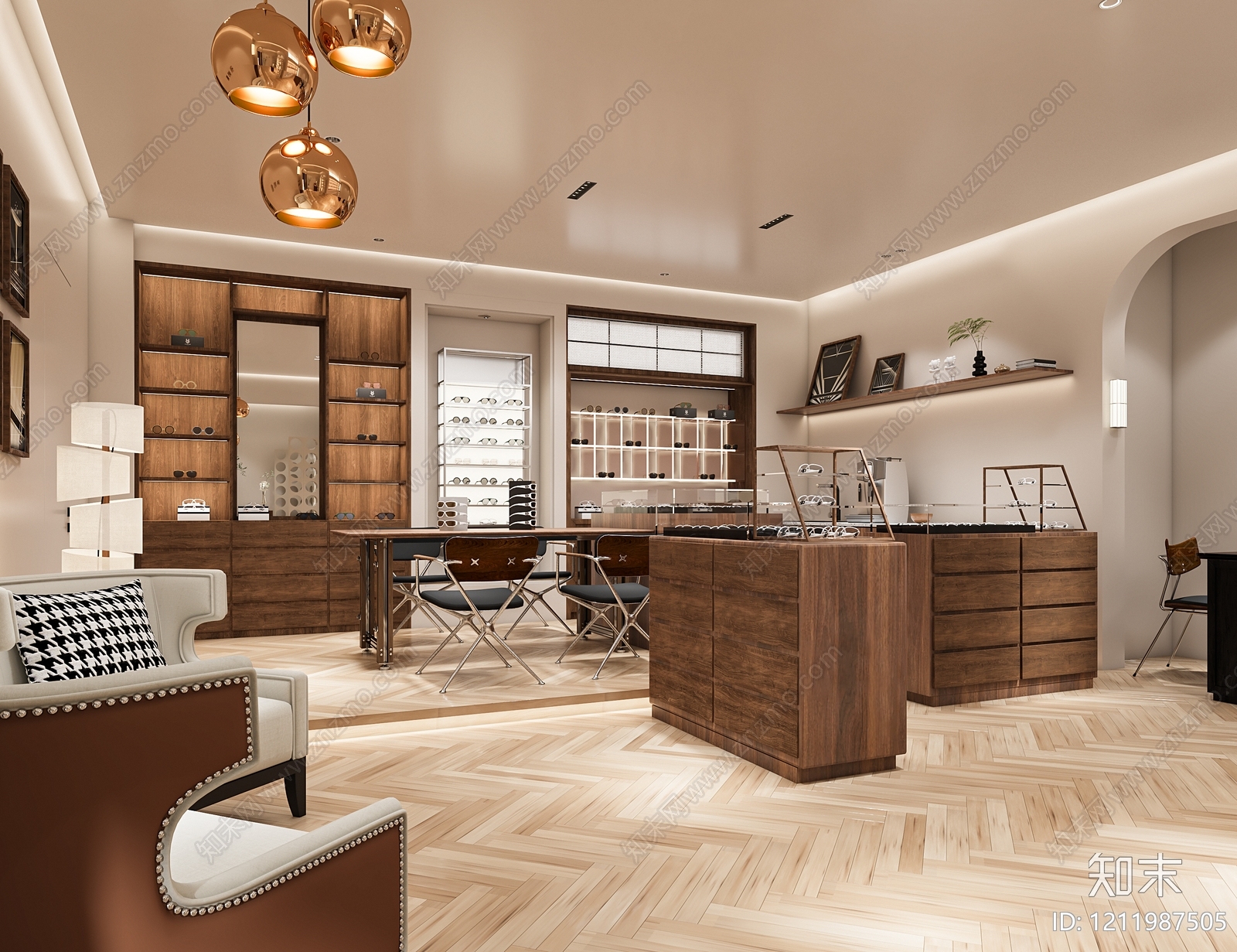 中古风眼镜店3D模型下载【ID:1211987505】