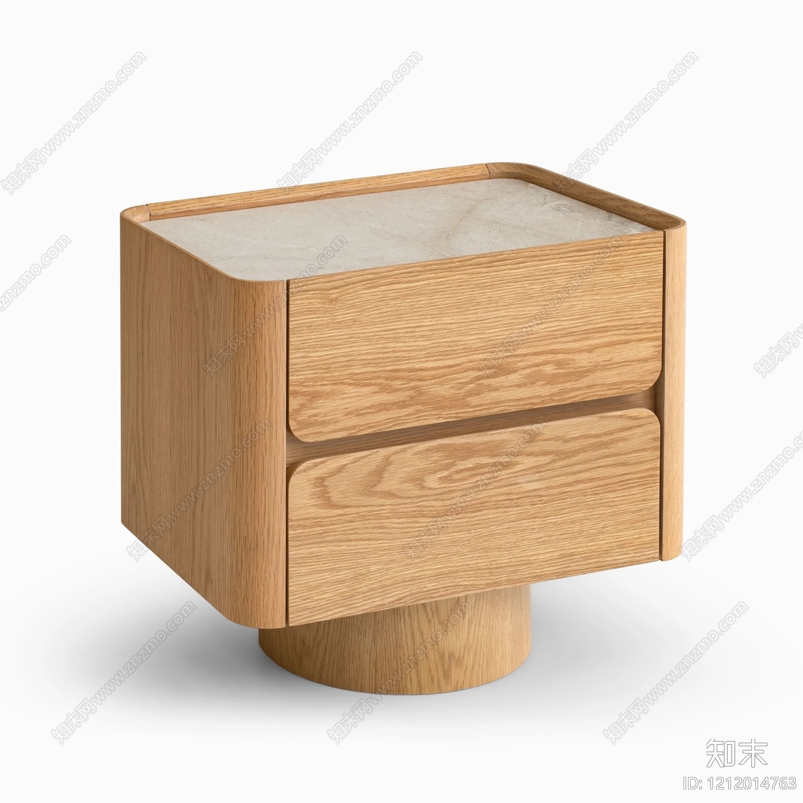 原木风床头柜3D模型下载【ID:1212014763】
