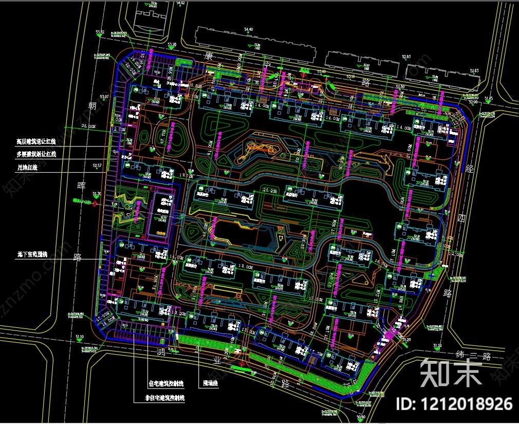 新中式住宅楼建筑施工图下载【ID:1212018926】