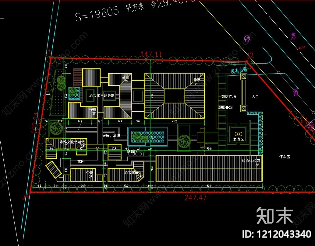 新中式其他商业建筑施工图下载【ID:1212043340】
