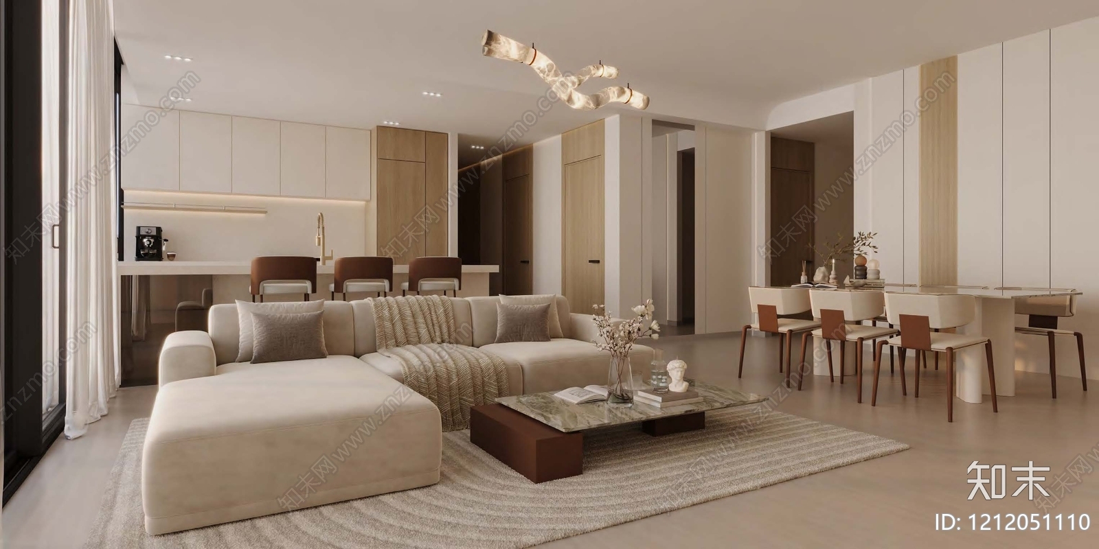 现代轻奢家居住宅下载【ID:1212051110】