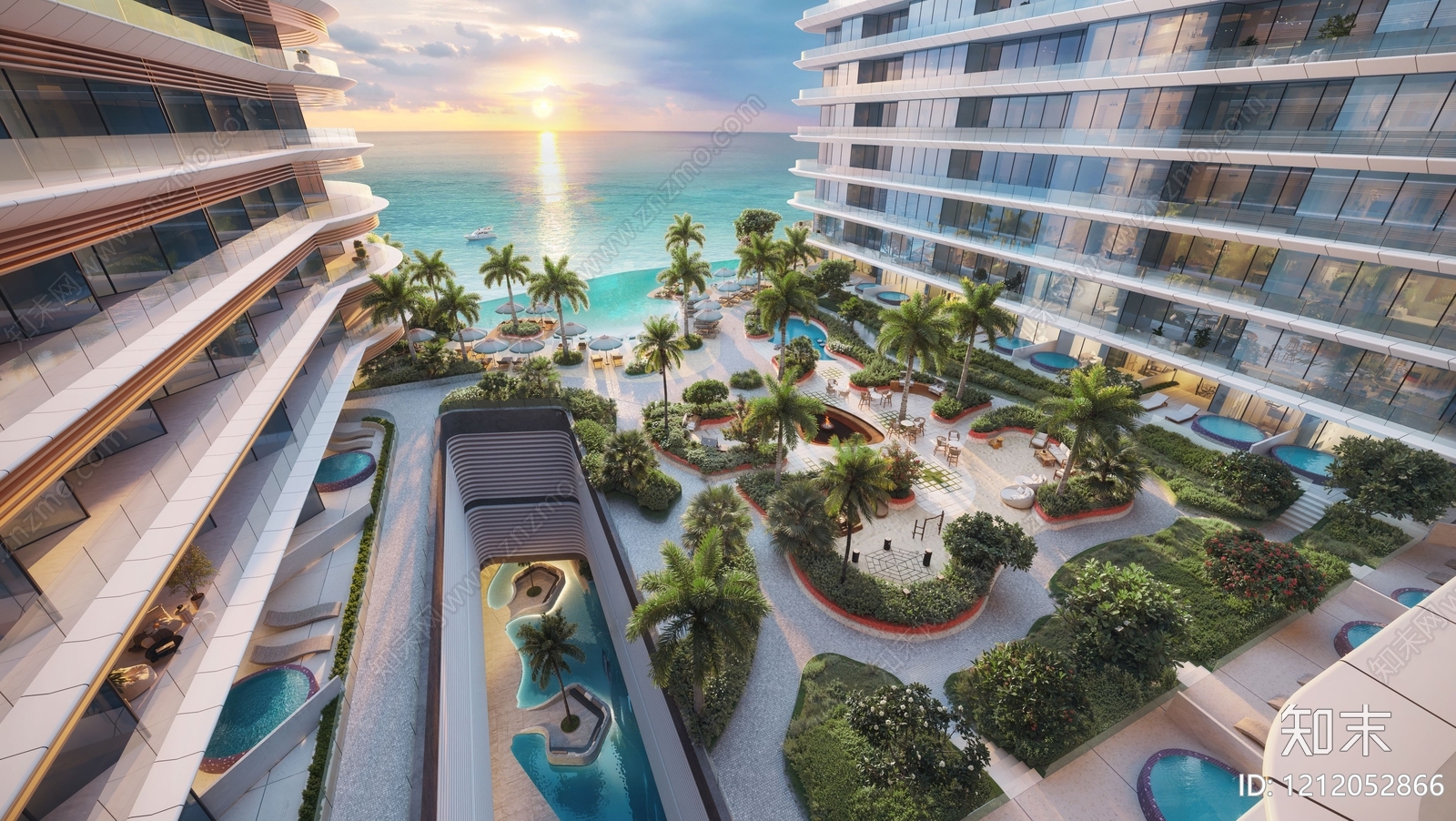 侘寂轻奢小区景观下载【ID:1212052866】