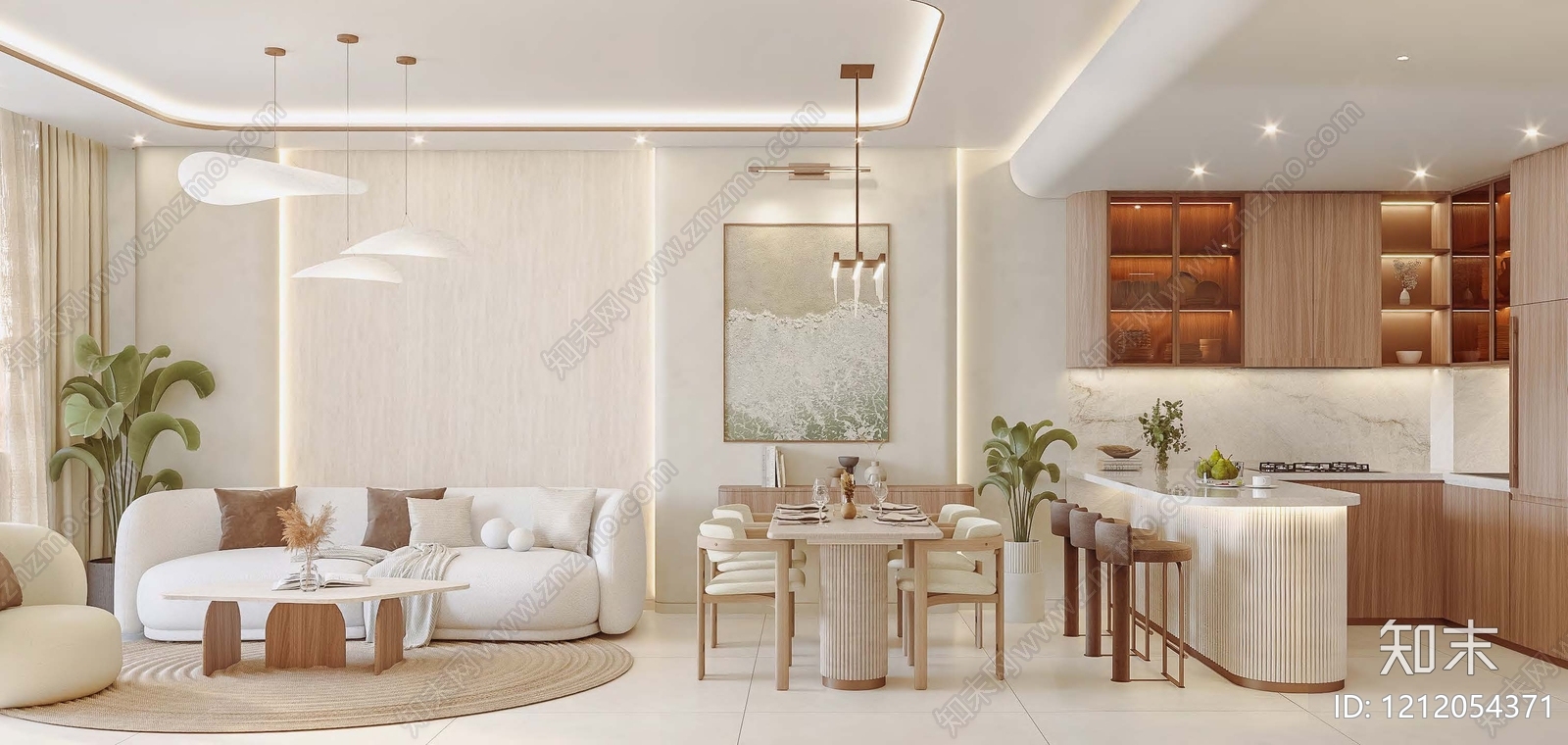 侘寂轻奢家居住宅下载【ID:1212054371】