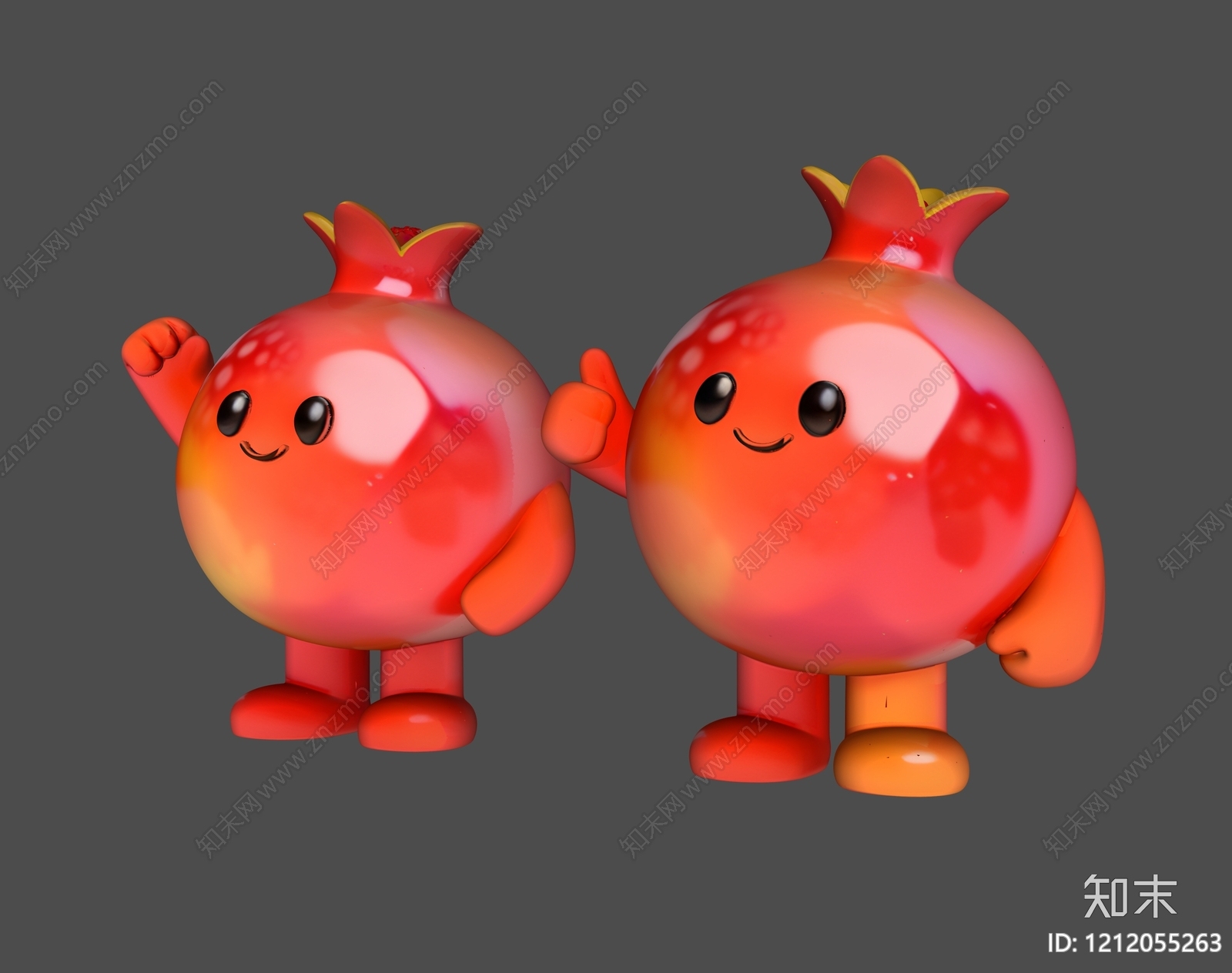 卡通风格雕塑摆件SU模型下载【ID:1212055263】