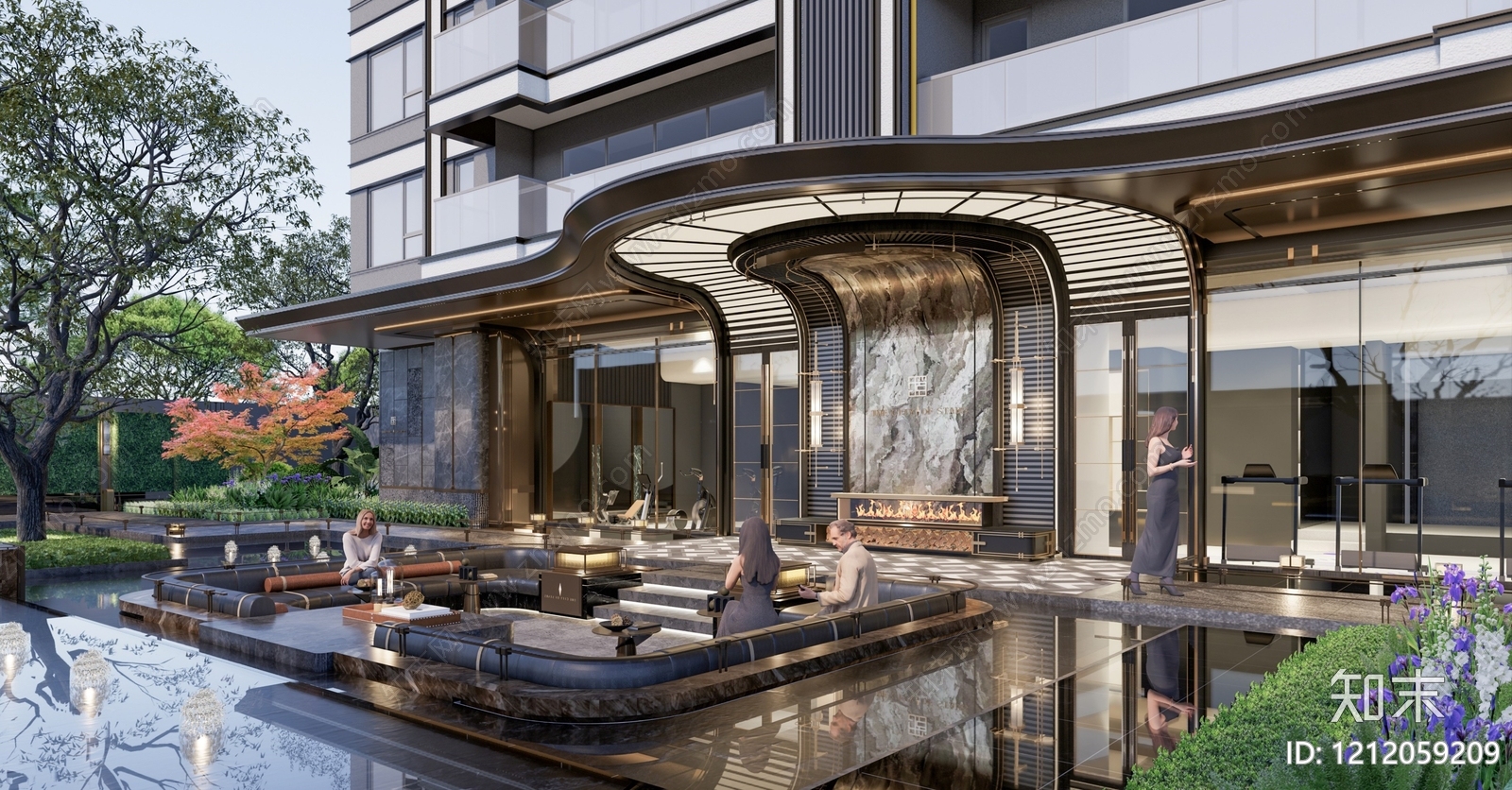 示范区景观施工图下载【ID:1212059209】