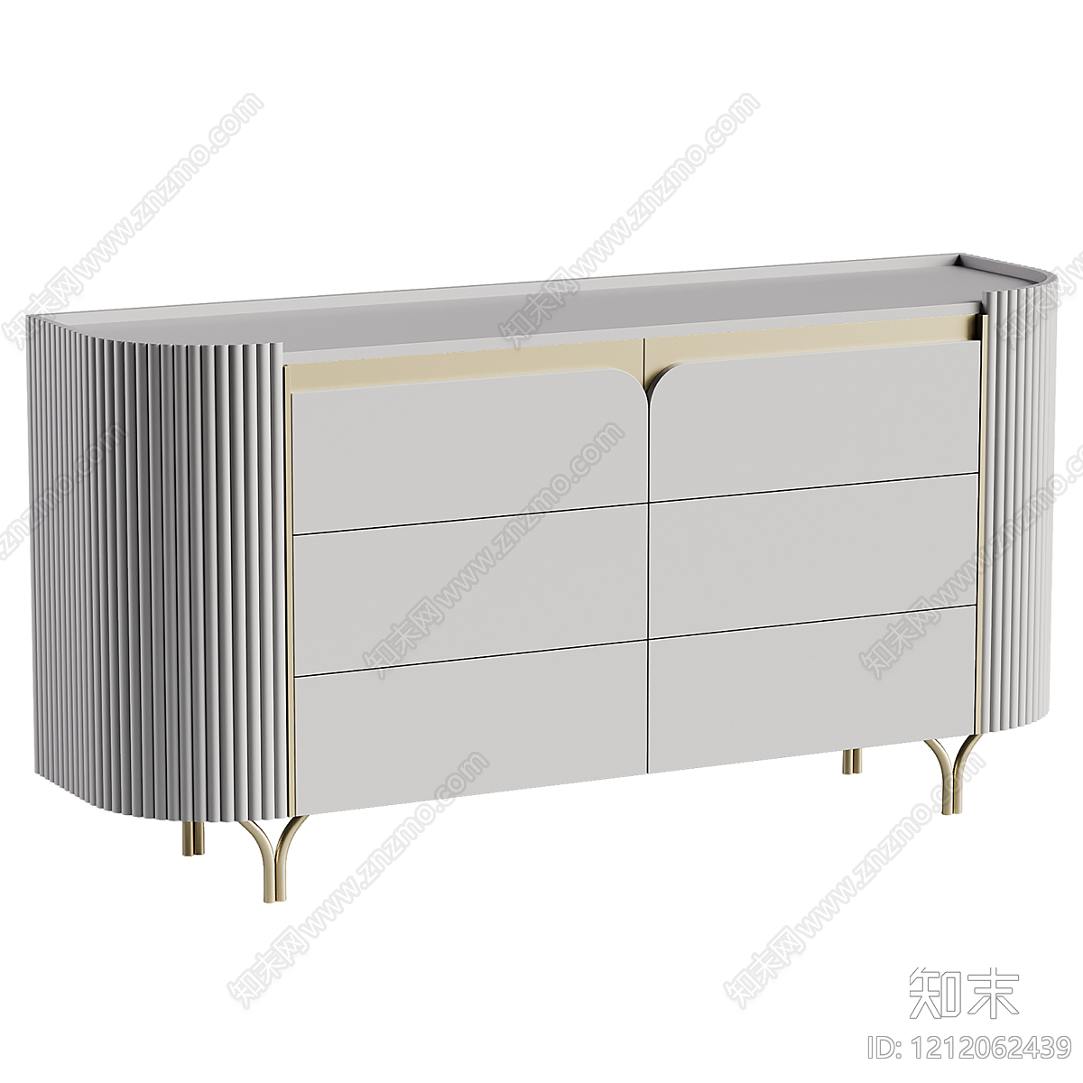 现代简约斗柜3D模型下载【ID:1212062439】