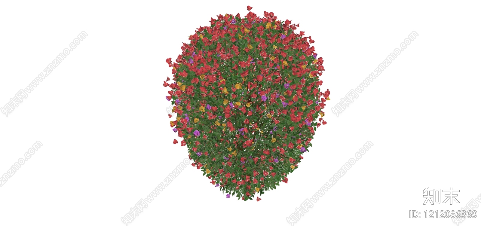 现代简约灌木SU模型下载【ID:1212086369】