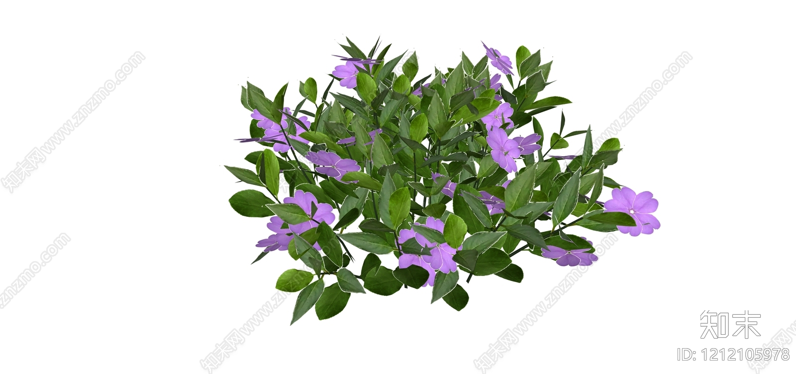 自然主义景观花草SU模型下载【ID:1212105978】