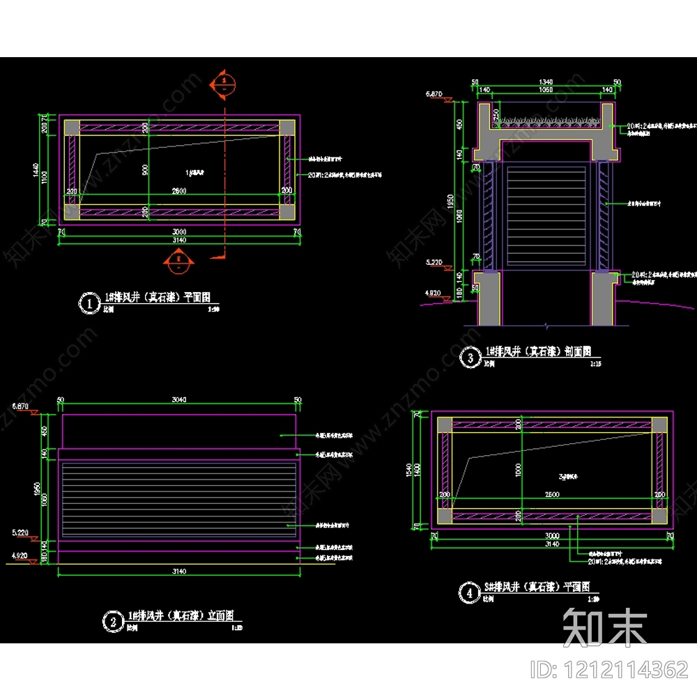 现代综合景观图库cad施工图下载【ID:1212114362】