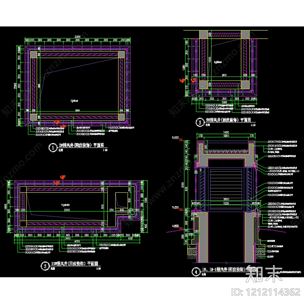 现代综合景观图库cad施工图下载【ID:1212114362】