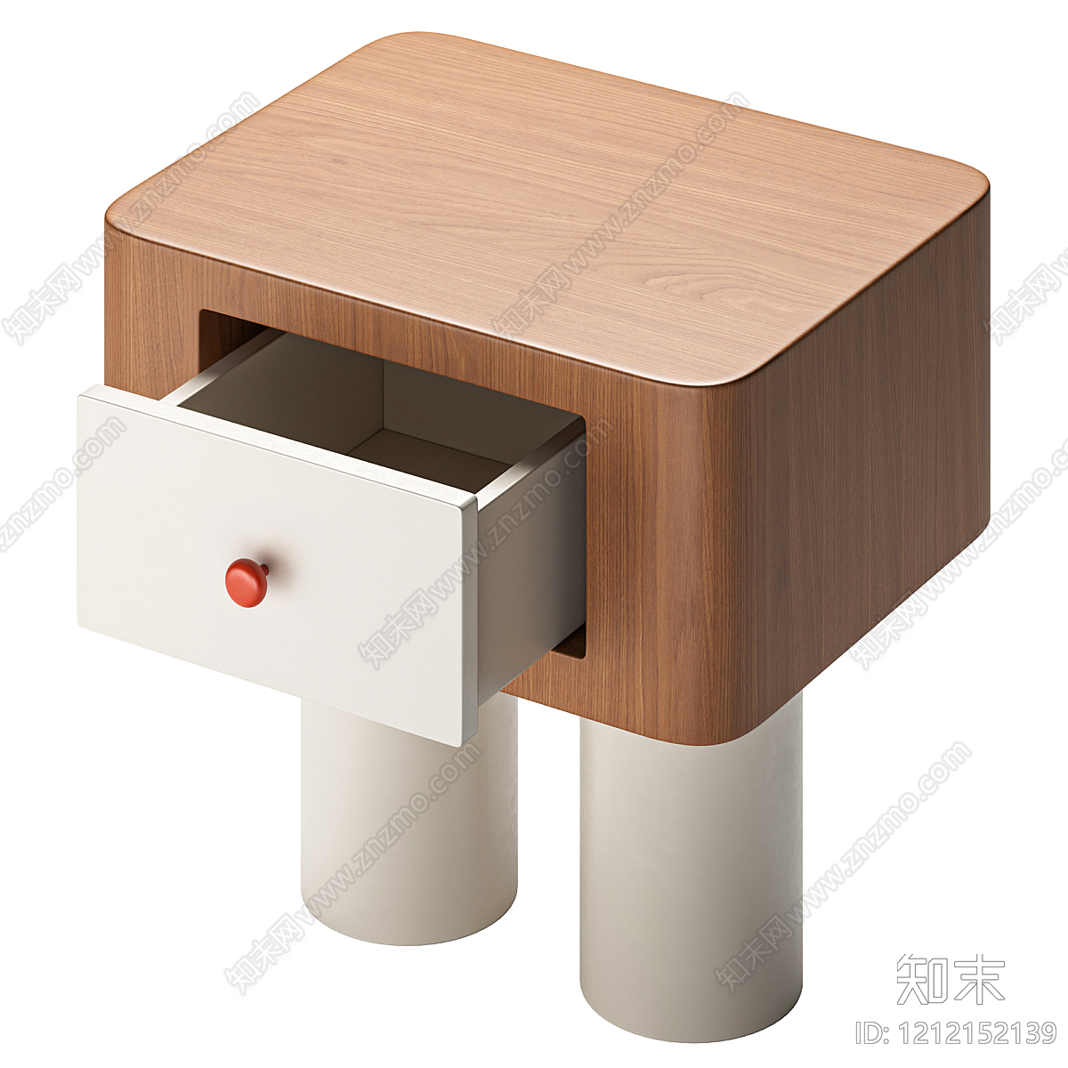 现代简约床头柜3D模型下载【ID:1212152139】