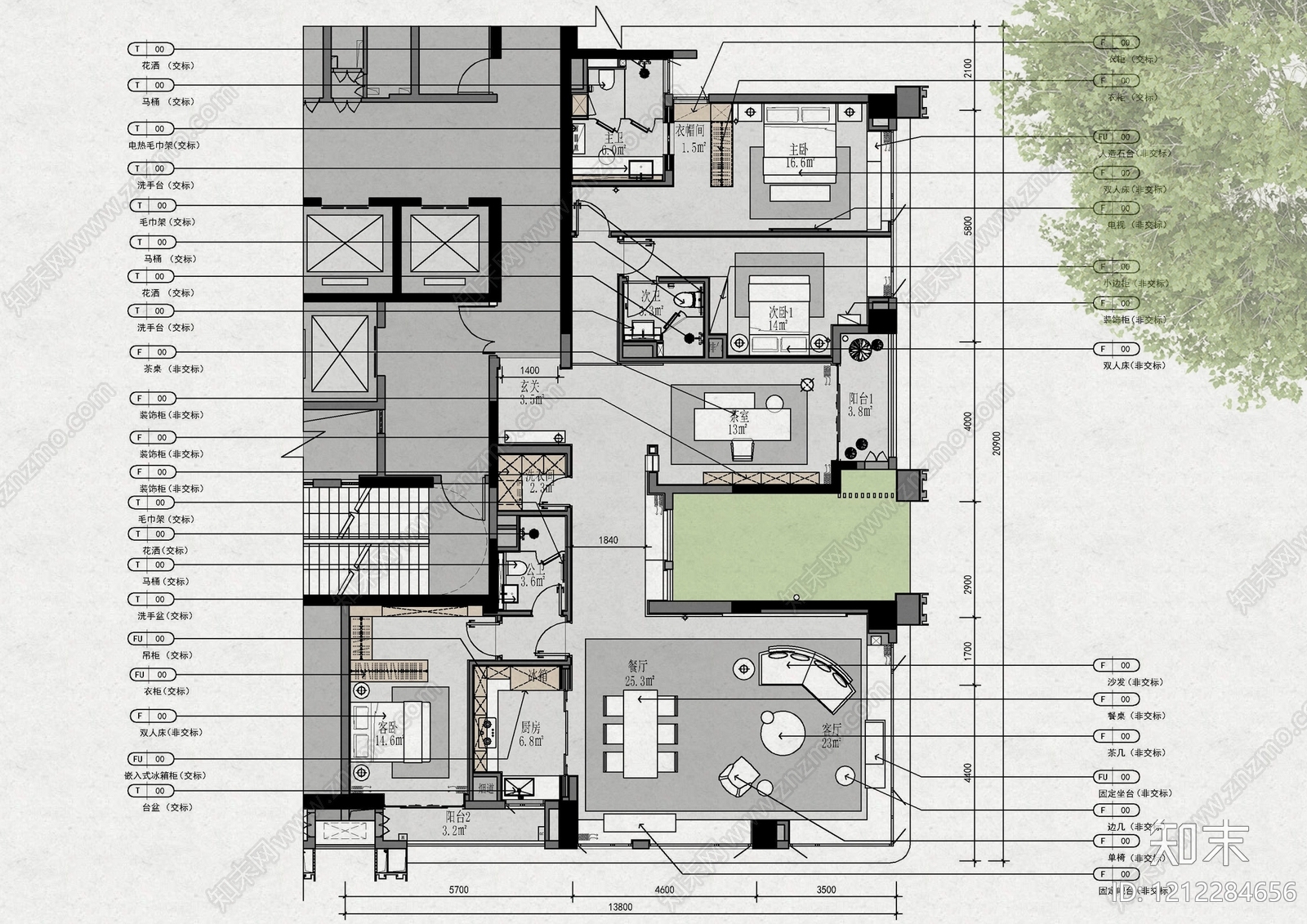 大平层施工图下载【ID:1212284656】
