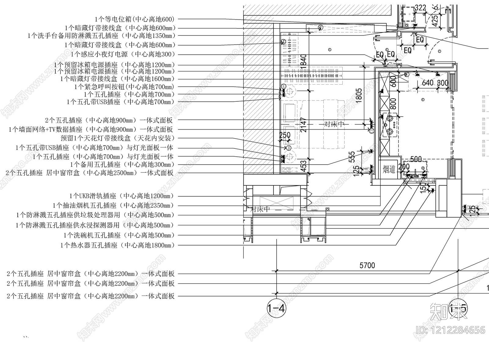 大平层cad施工图下载【ID:1212284656】