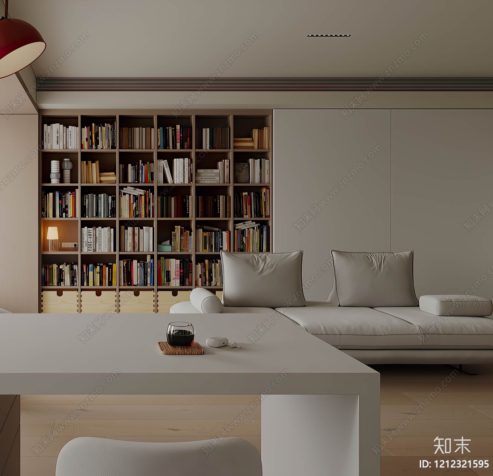 奶油风多人沙发3D模型下载【ID:1212321595】