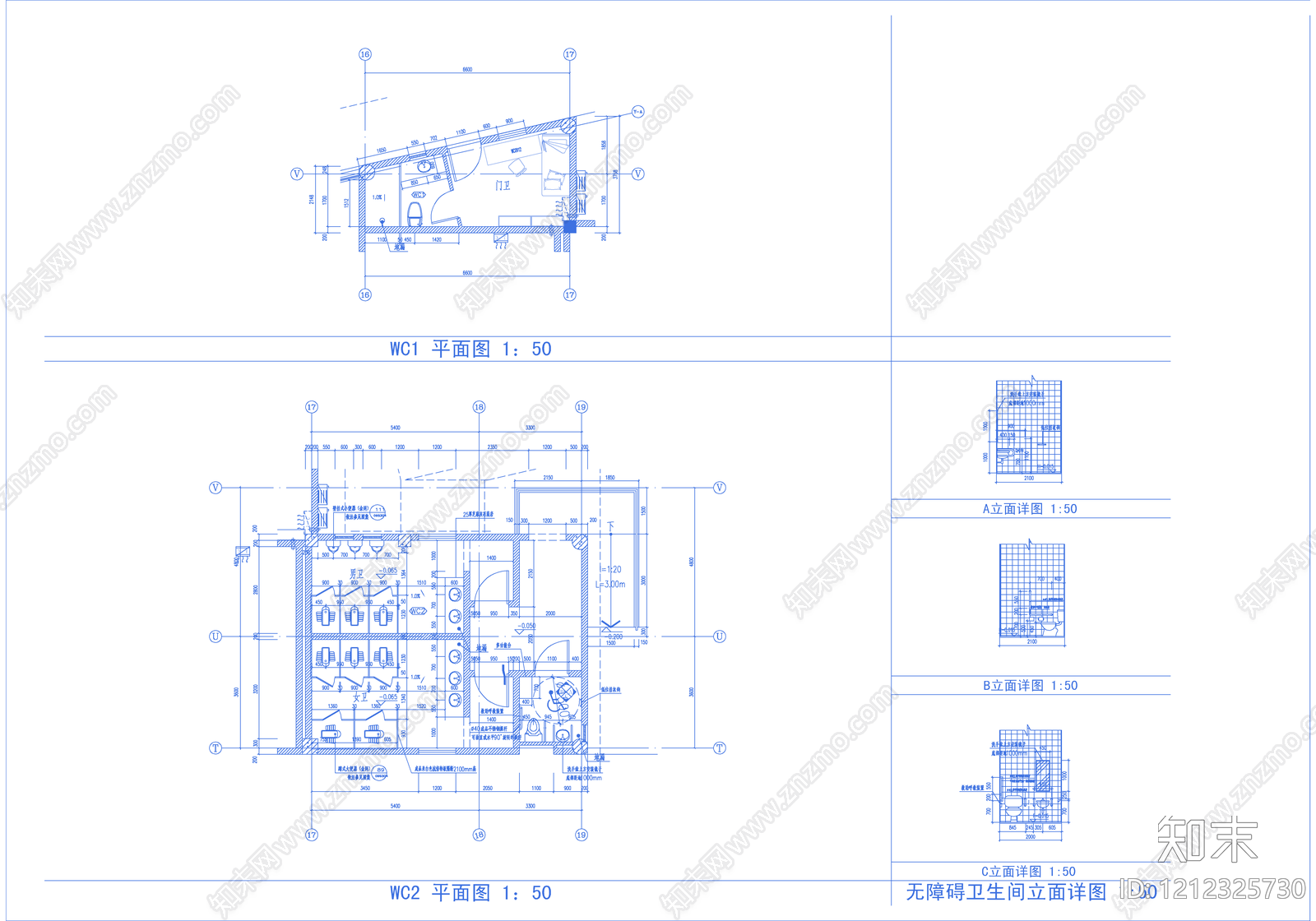 现代学校建筑cad施工图下载【ID:1212325730】