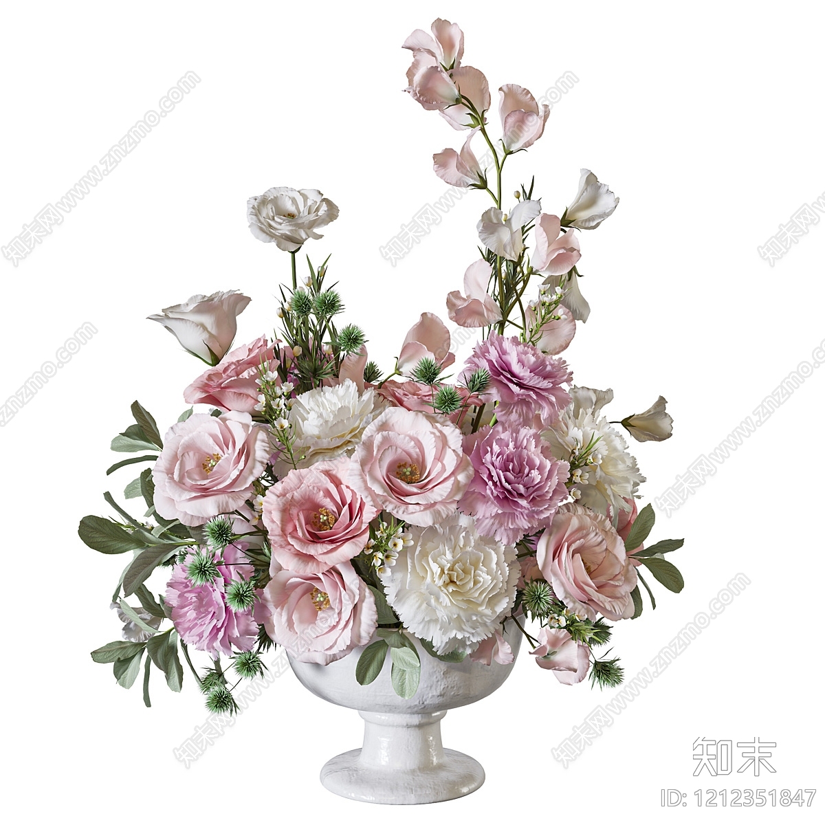 法式花艺3D模型下载【ID:1212351847】